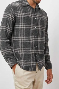 Heren Rails Lennox Shirt - Houtskool Wraith Melange