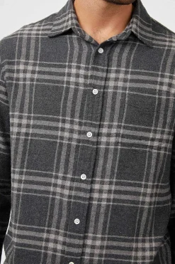 Heren Rails Lennox Shirt - Houtskool Wraith Melange