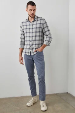 Heren Rails Lennox Shirt - Metallic Storm Heather