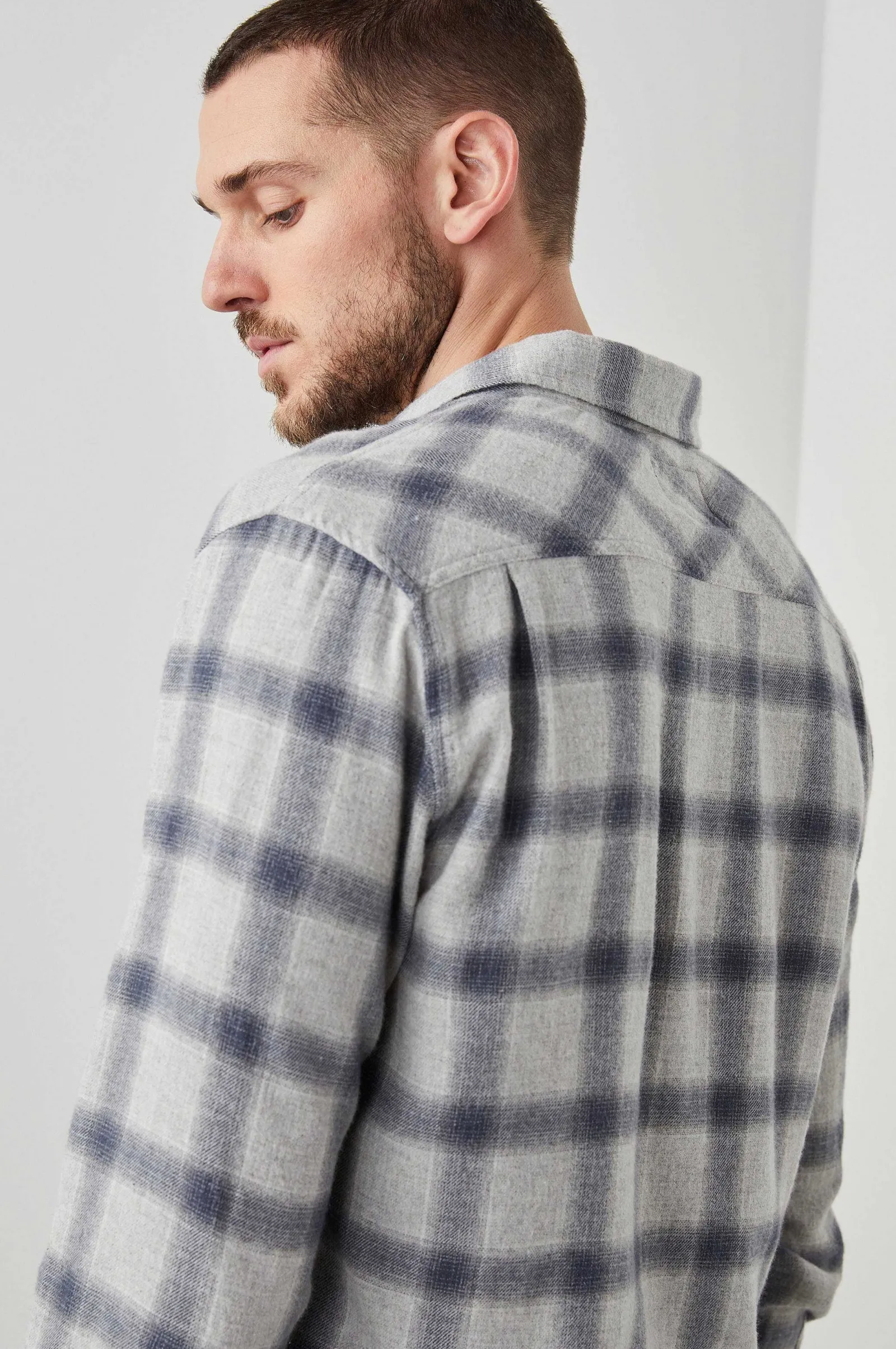 Heren Rails Lennox Shirt - Metallic Storm Heather