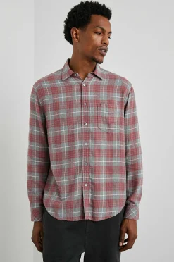 Heren Rails Lennox Shirt - Schuurstaal Duif