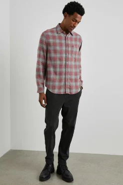 Heren Rails Lennox Shirt - Schuurstaal Duif