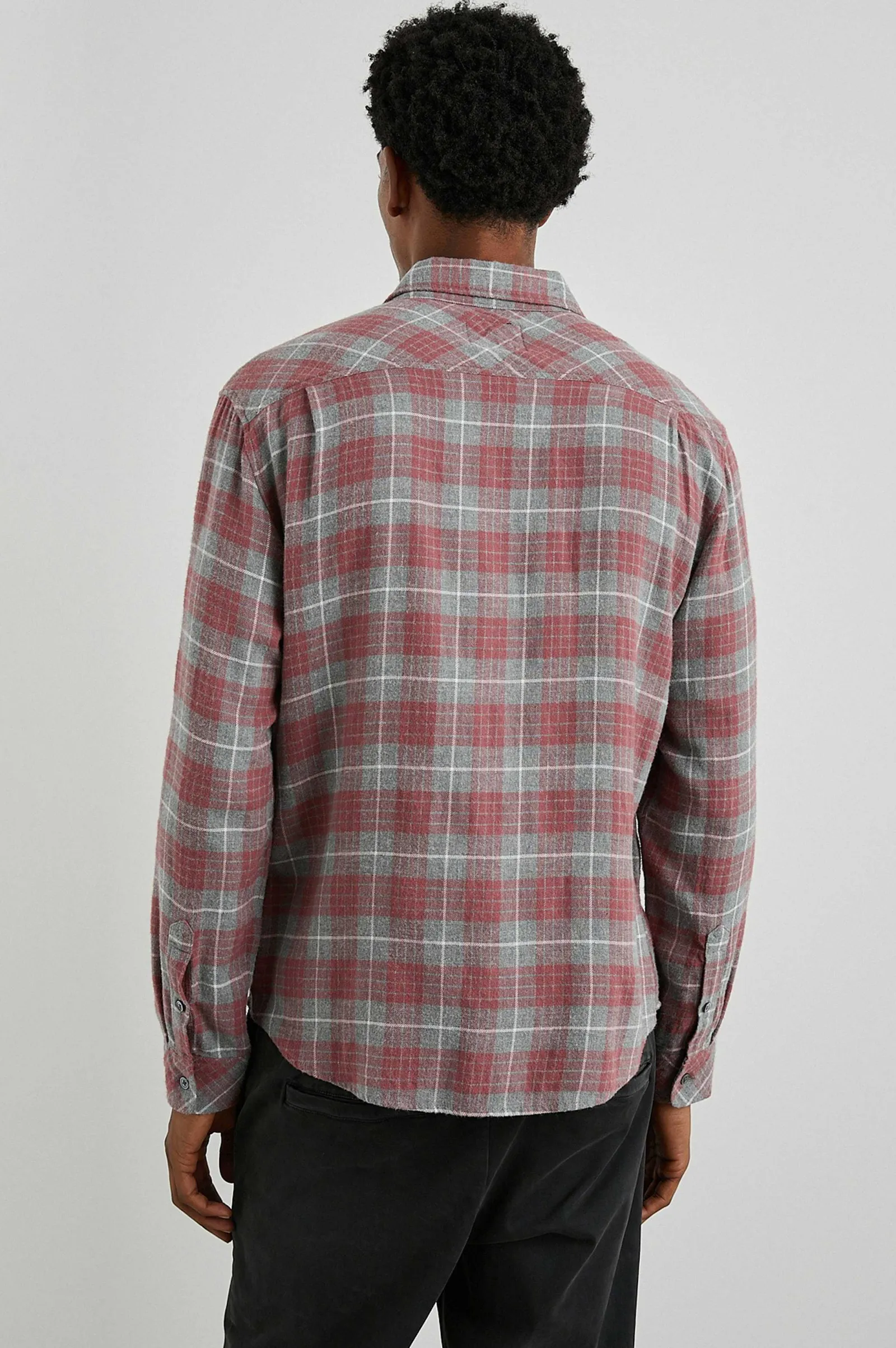 Heren Rails Lennox Shirt - Schuurstaal Duif