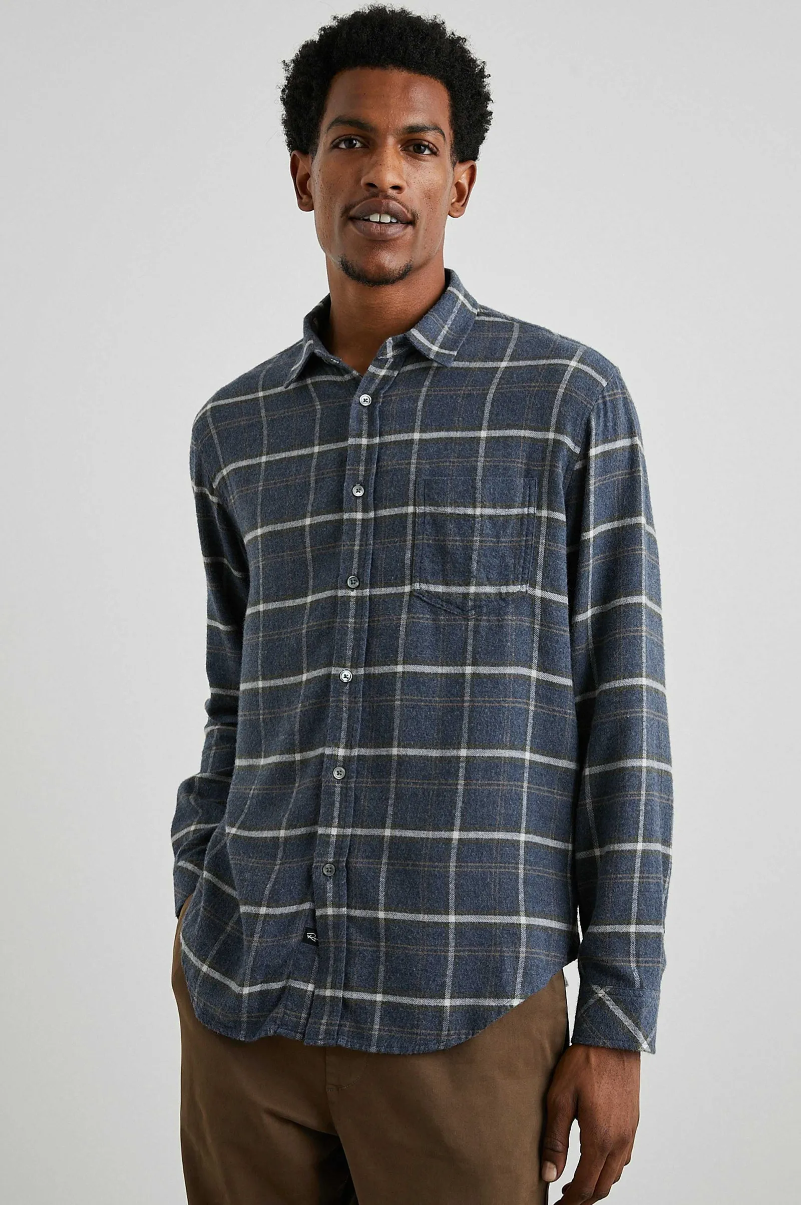 Heren Rails Lennox Shirt - Shadow Tarwe Melange