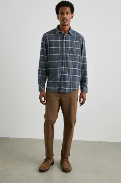Heren Rails Lennox Shirt - Shadow Tarwe Melange