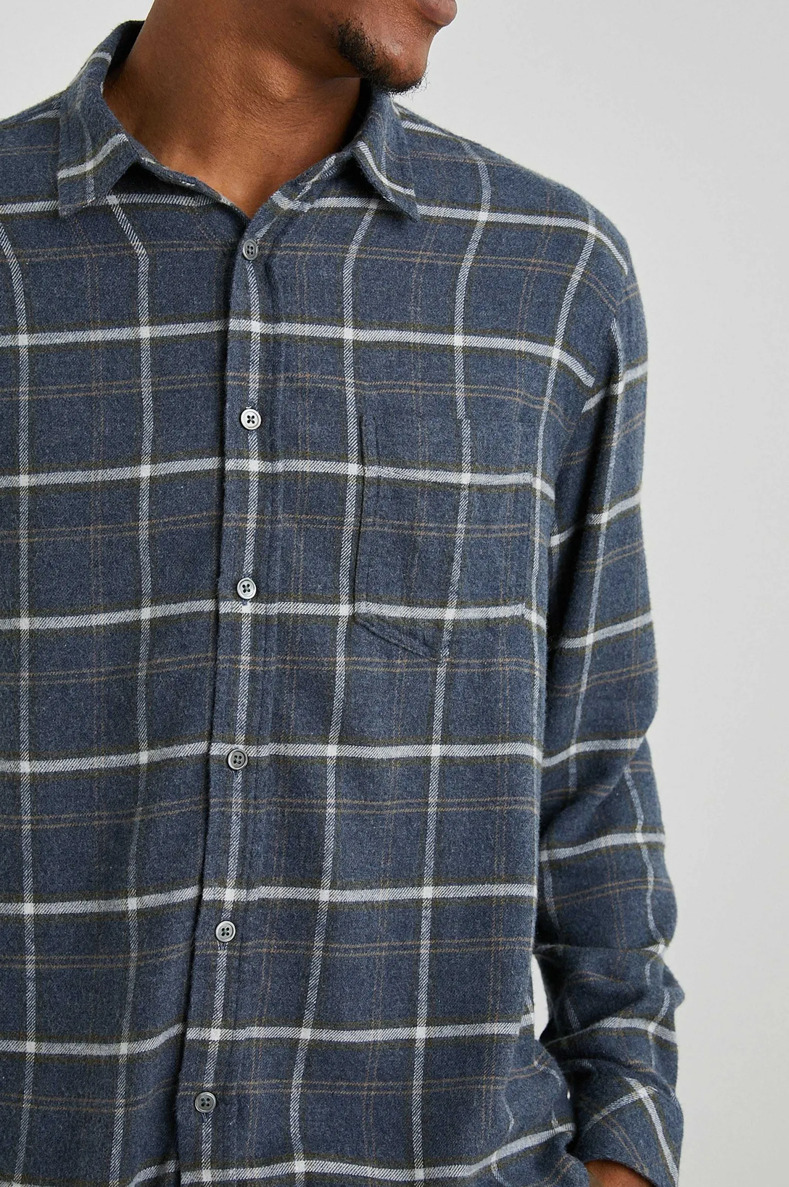 Heren Rails Lennox Shirt - Shadow Tarwe Melange