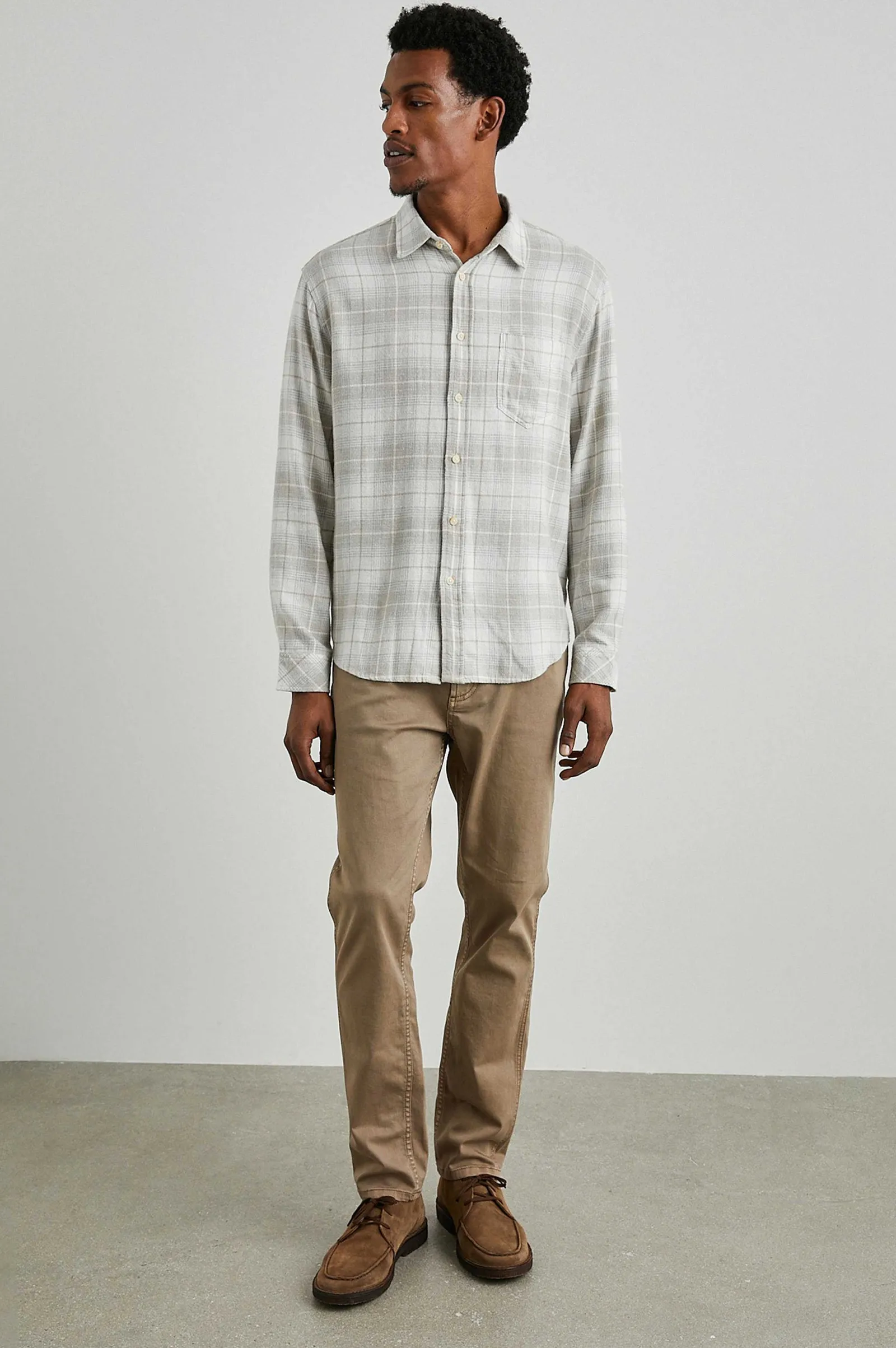 Heren Rails Lennox Shirt - Tarweduif Melange