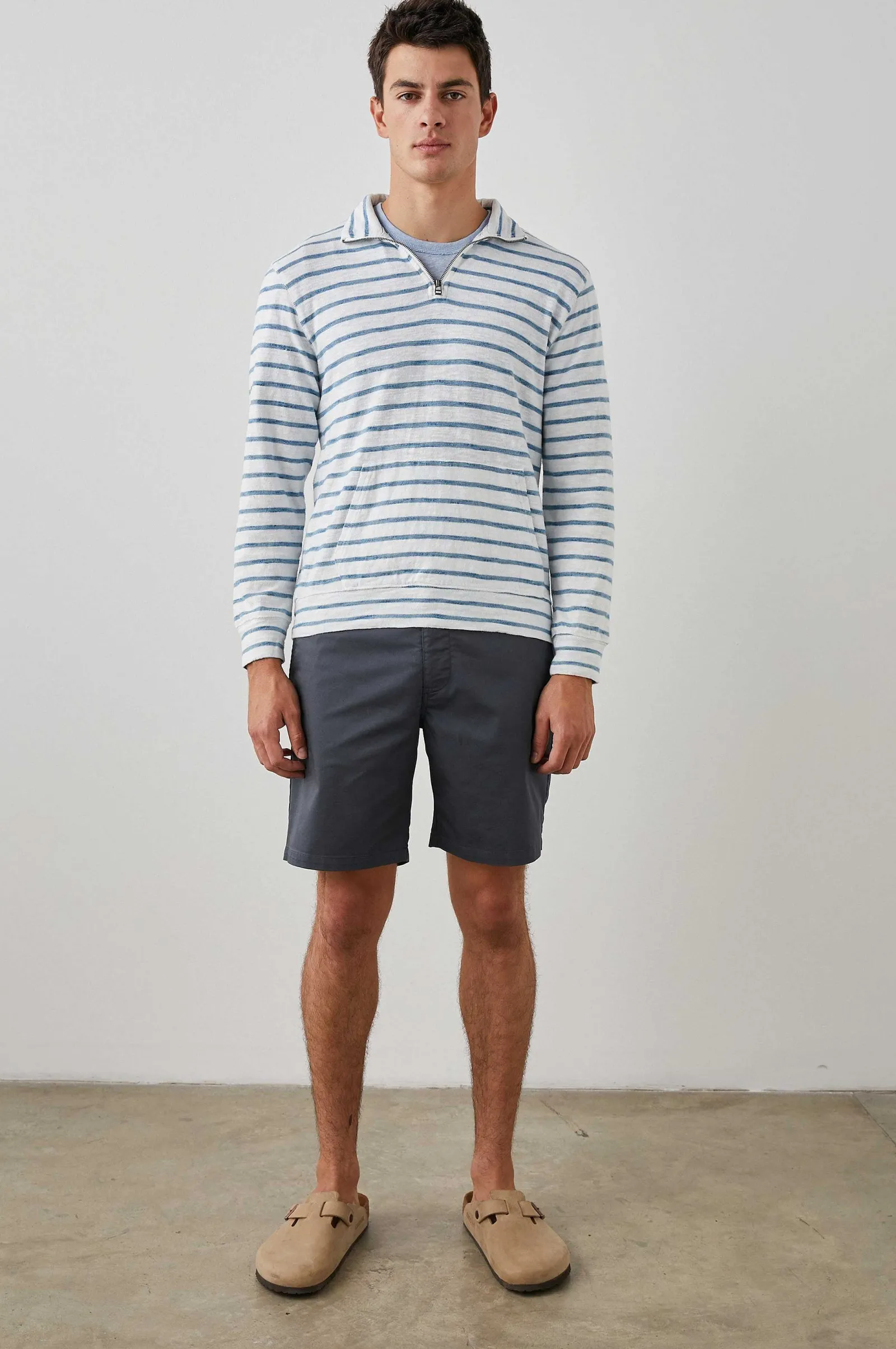 Heren Rails Leorio Sweatshirt - Canvas Met Bretonse Strepen