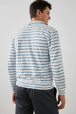 Heren Rails Leorio Sweatshirt - Canvas Met Bretonse Strepen