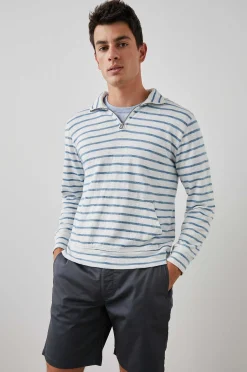 Heren Rails Leorio Sweatshirt - Canvas Met Bretonse Strepen