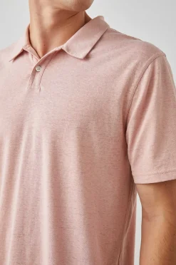 Heren Rails Levant Poloshirt - Flamingo