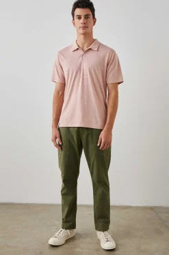 Heren Rails Levant Poloshirt - Flamingo