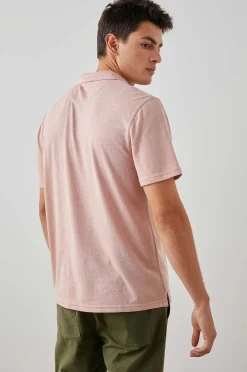 Heren Rails Levant Poloshirt - Flamingo