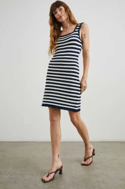 Vrouwen Rails Lily Jurk - Wit Marine Streep