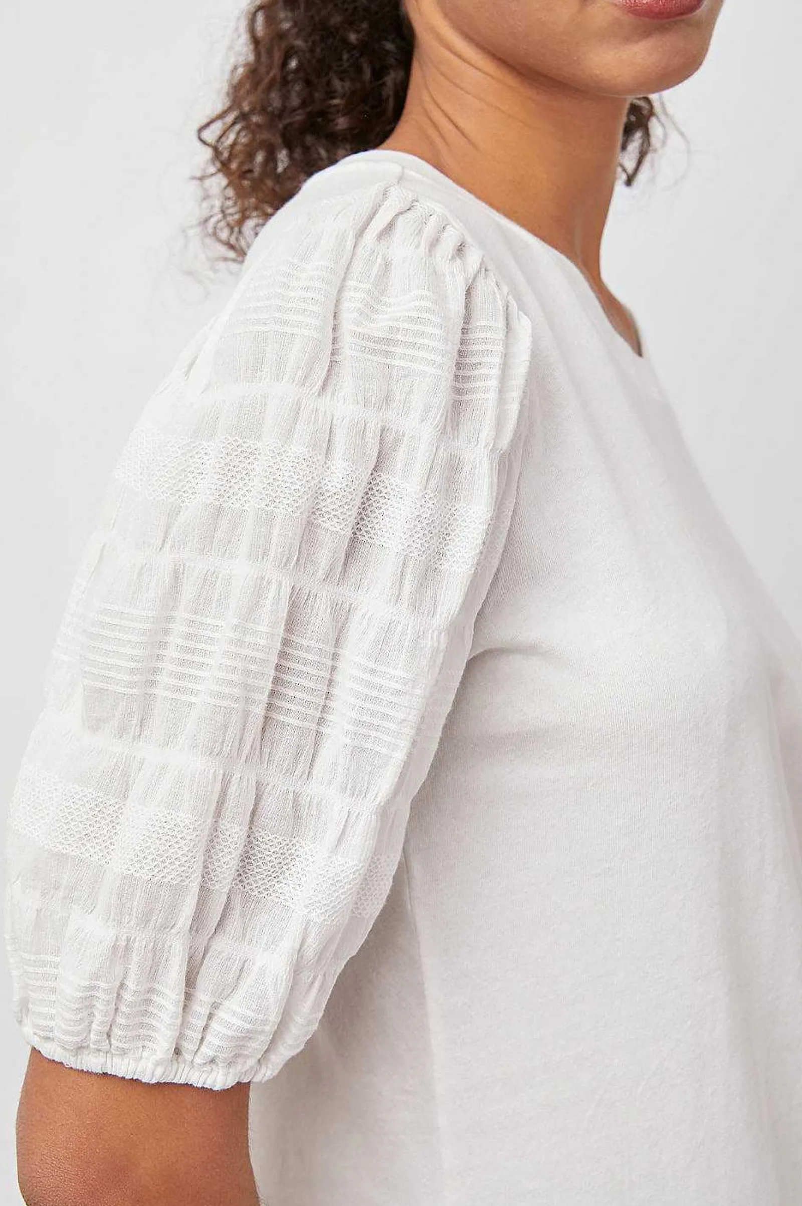 Vrouwen Rails Liza Top - Witte Seersucker