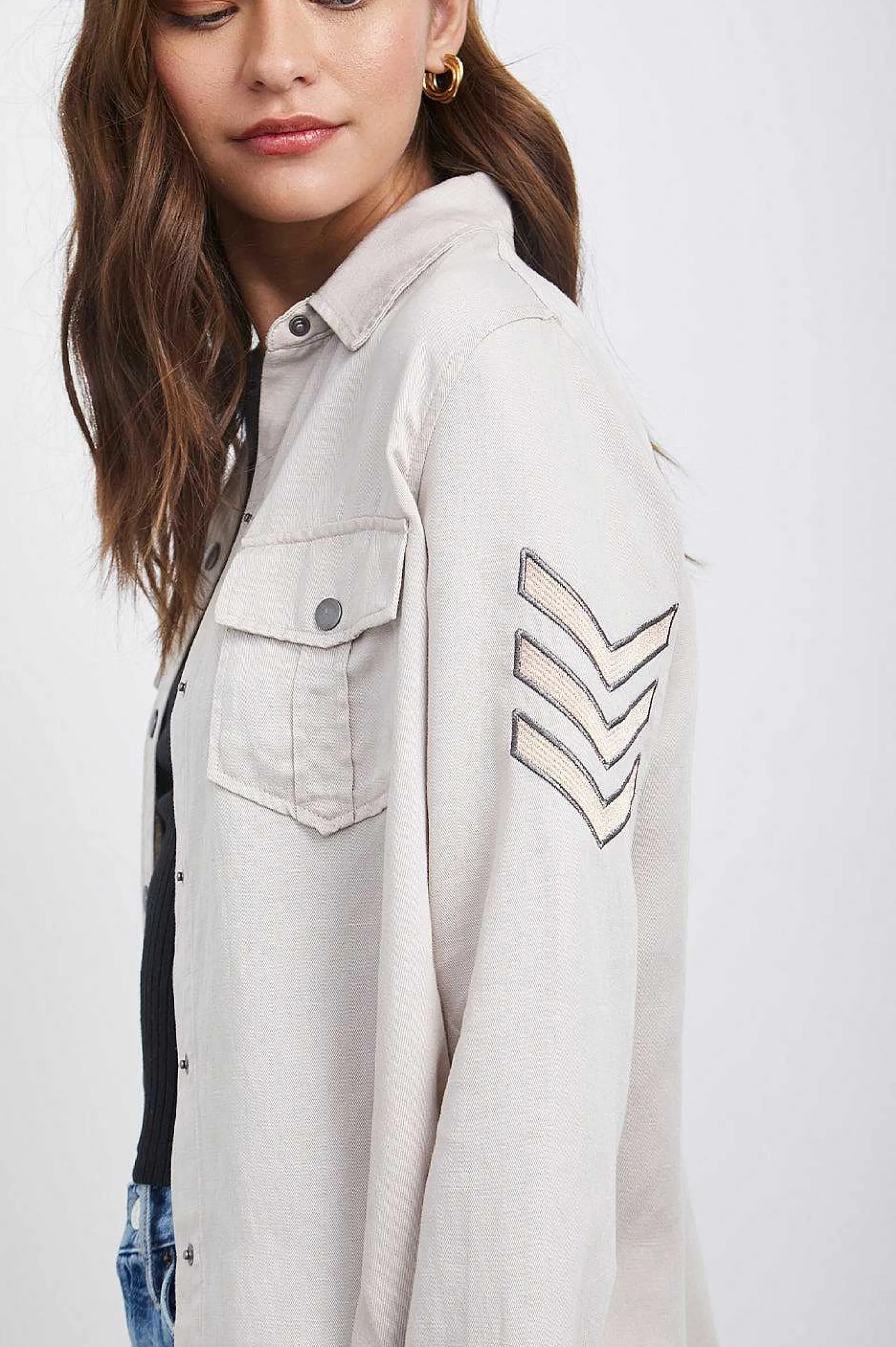 Vrouwen Rails Loren Overhemdjas - Steen Rosegold Militaire