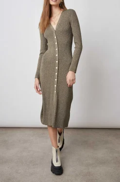 Vrouwen Rails Lorraine Jurk - Goud Lurex