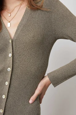 Vrouwen Rails Lorraine Jurk - Goud Lurex