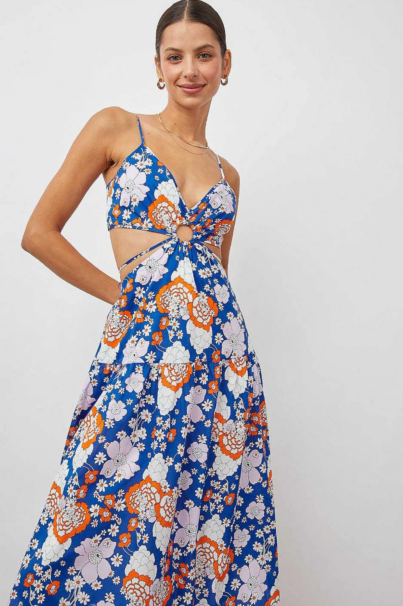 Vrouwen Rails Lourdes Jurk - Kobalt Bloemen