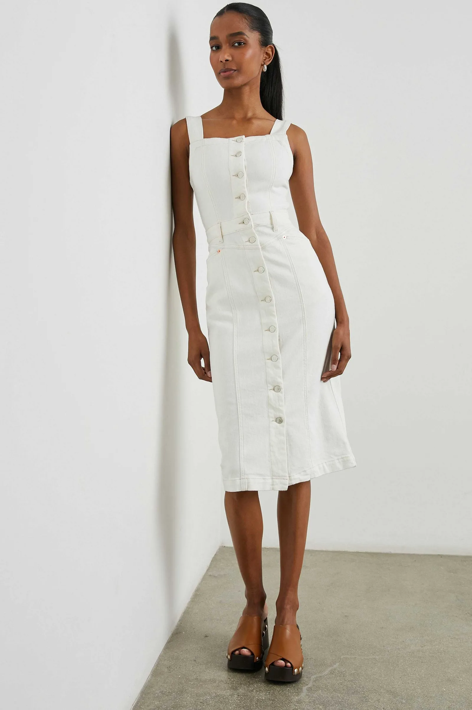 Vrouwen Rails Malibu Jurk - Vintage Ecru