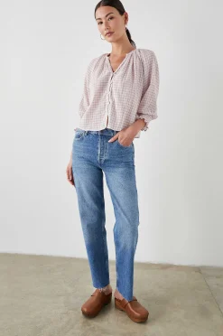Vrouwen Rails Mariah Top - Zachte Rozen Ruit