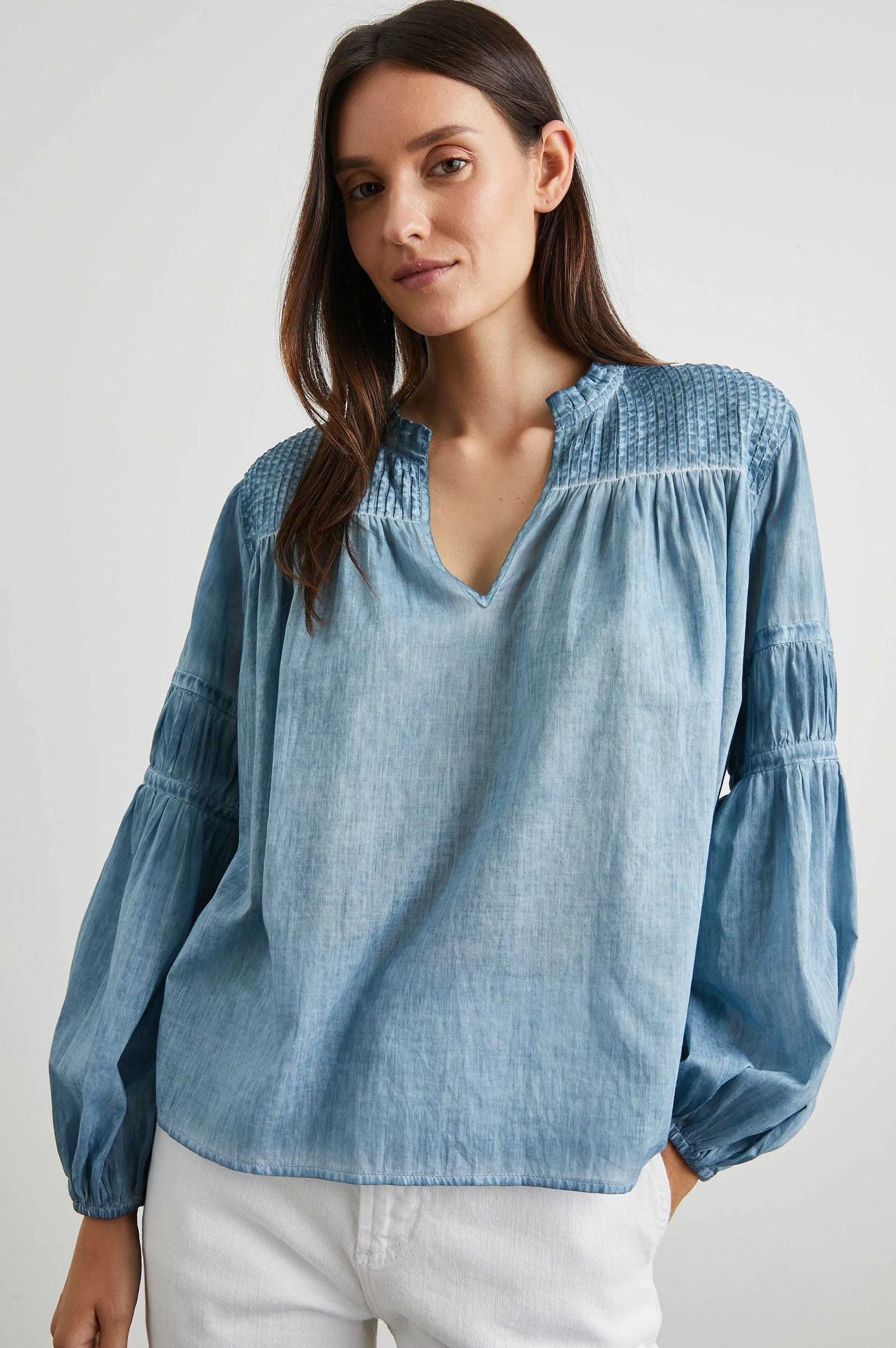 Vrouwen Rails Marli Top - Vervaagd Blauw