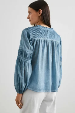 Vrouwen Rails Marli Top - Vervaagd Blauw