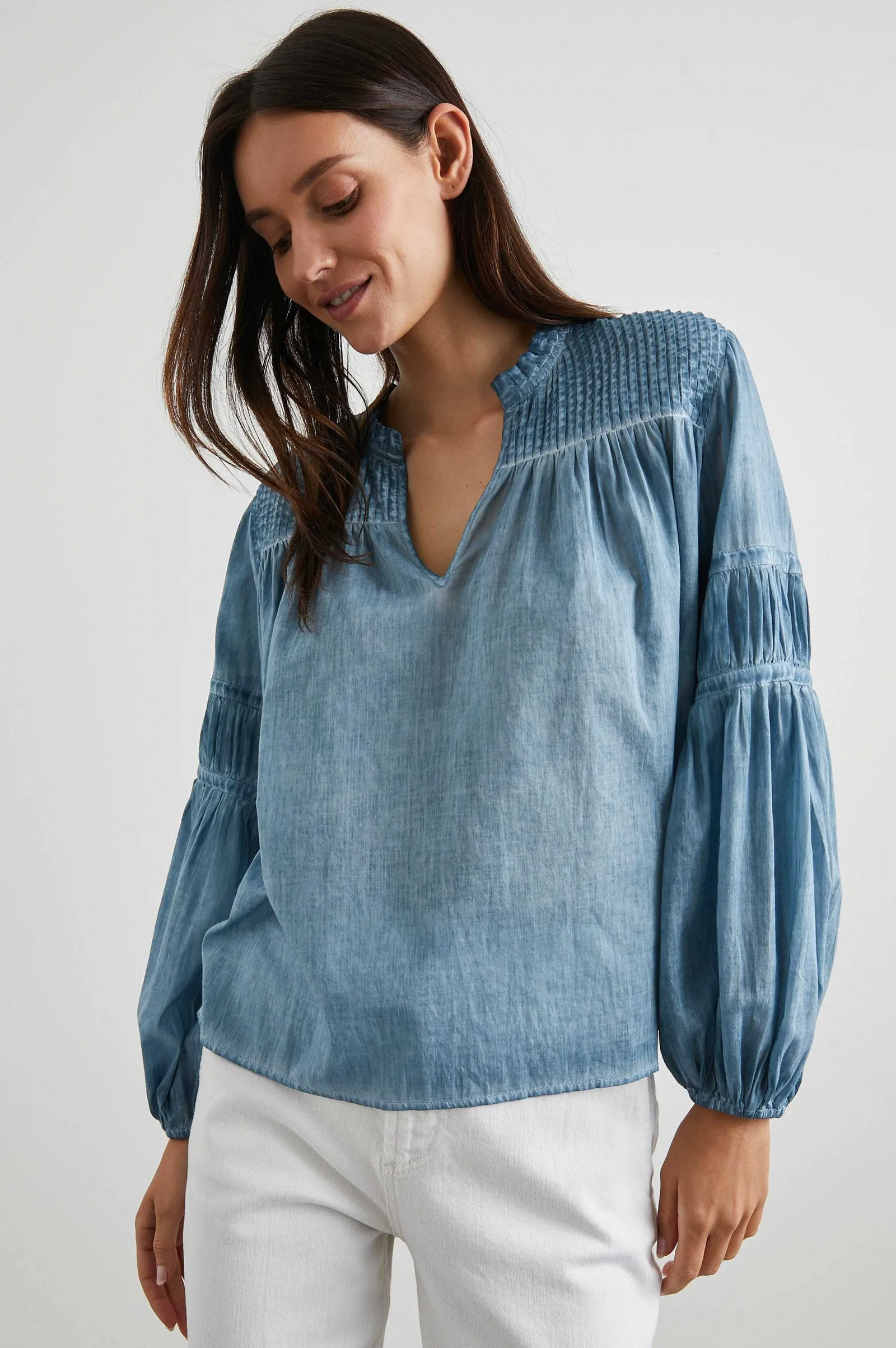 Vrouwen Rails Marli Top - Vervaagd Blauw