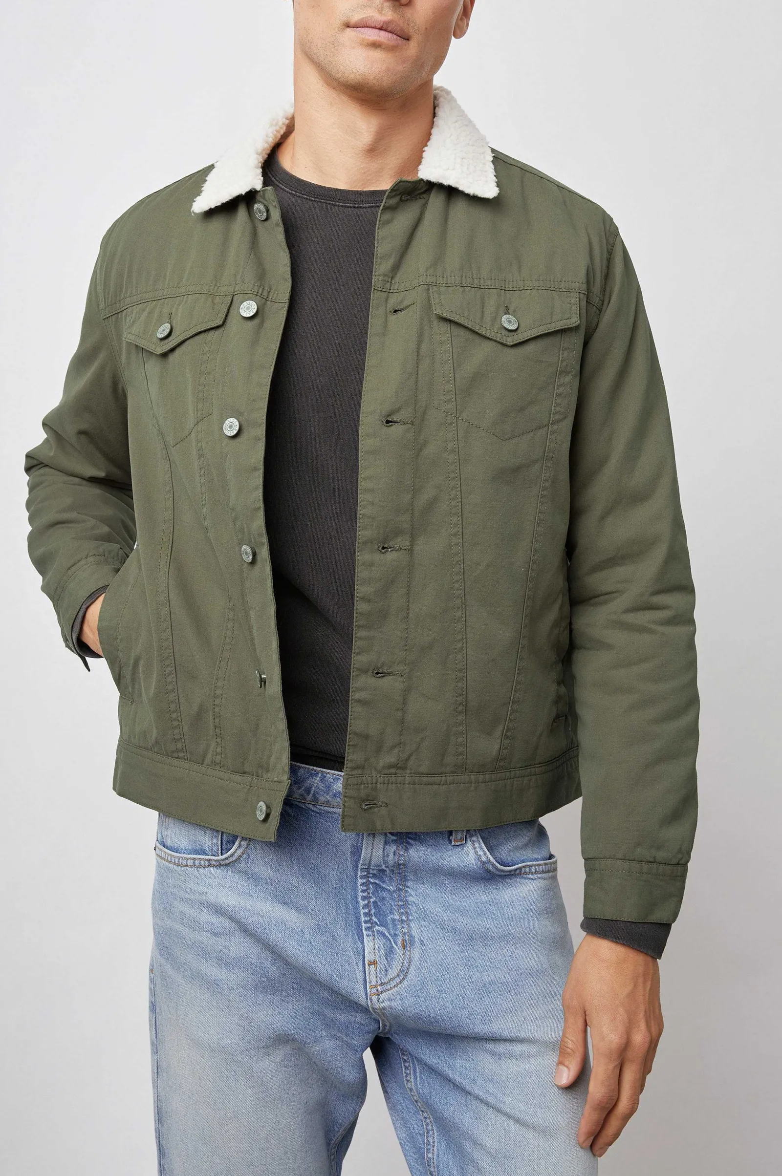 Heren Rails Mckinley Jas - Olijf