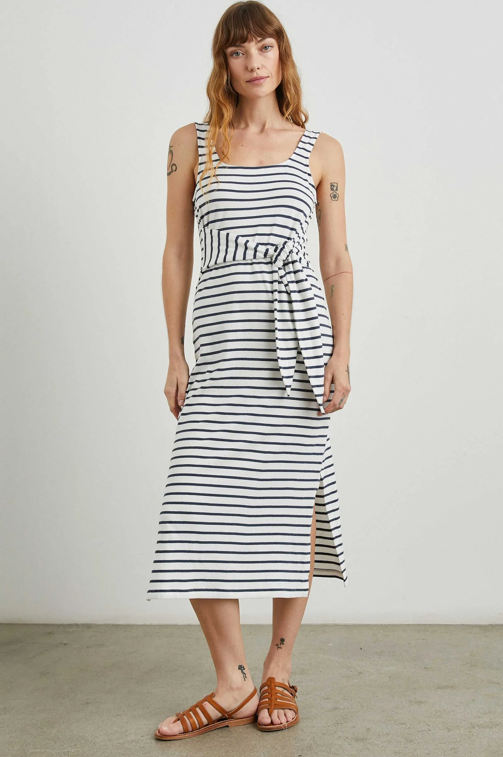 Vrouwen Rails Meg Jurk - Ivoor Marine Stripe
