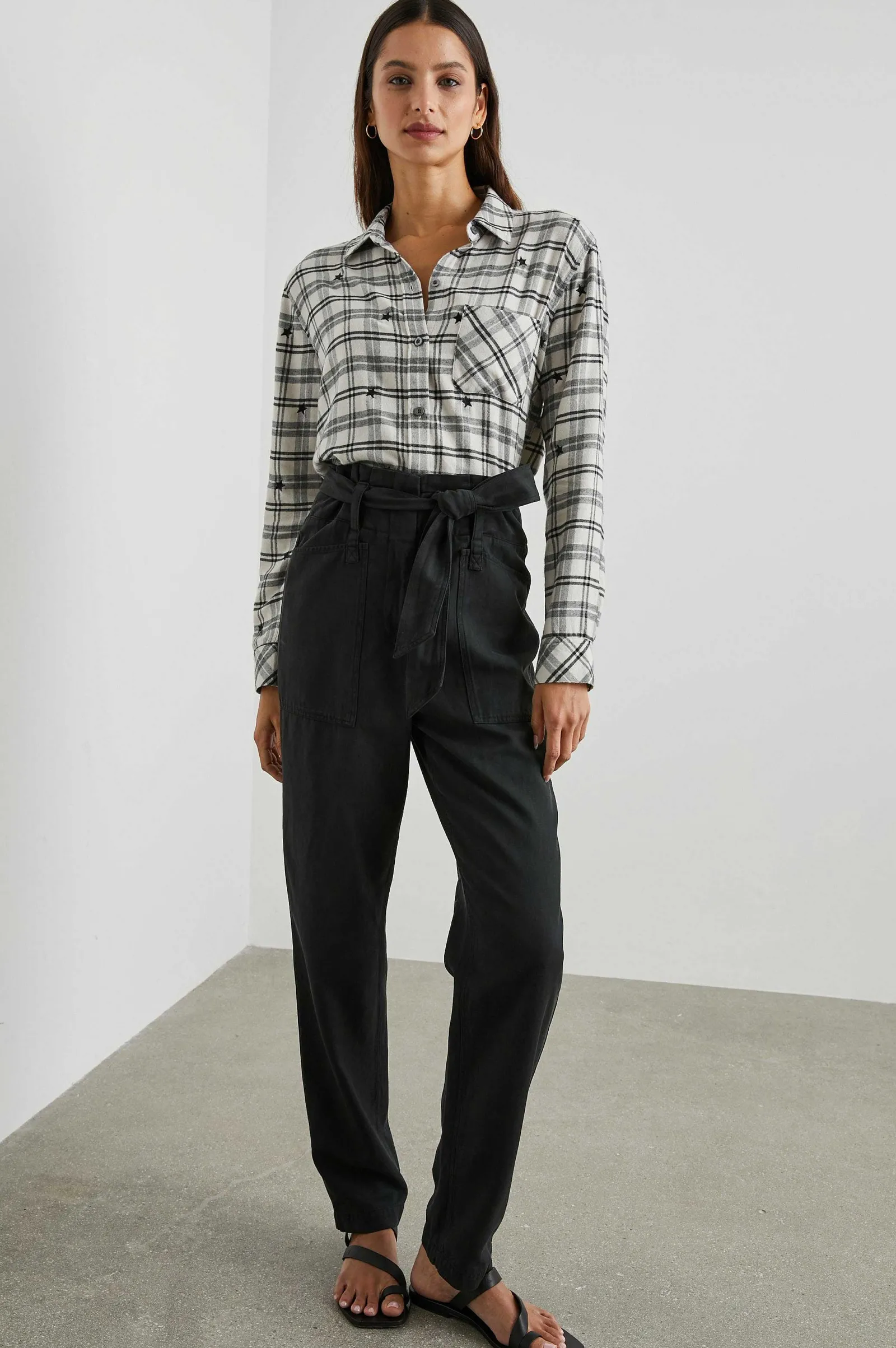 Vrouwen Rails Milo Shirt - Ivoor Geruit Sterren