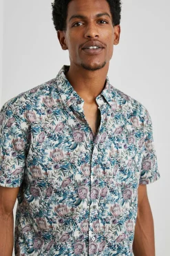 Heren Rails Monaco Shirt - Aquarel Bloemen Multi