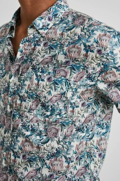 Heren Rails Monaco Shirt - Aquarel Bloemen Multi
