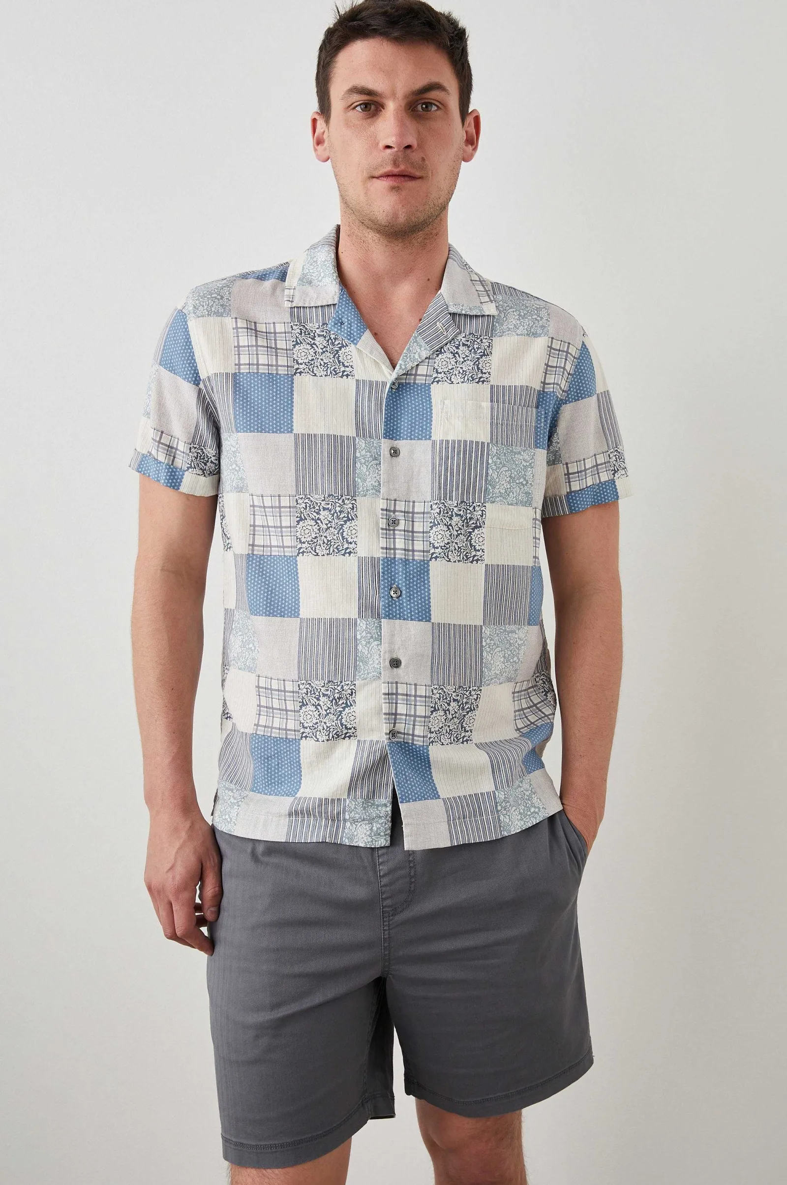 Heren Rails Moreno Shirt - Lente Patchwork