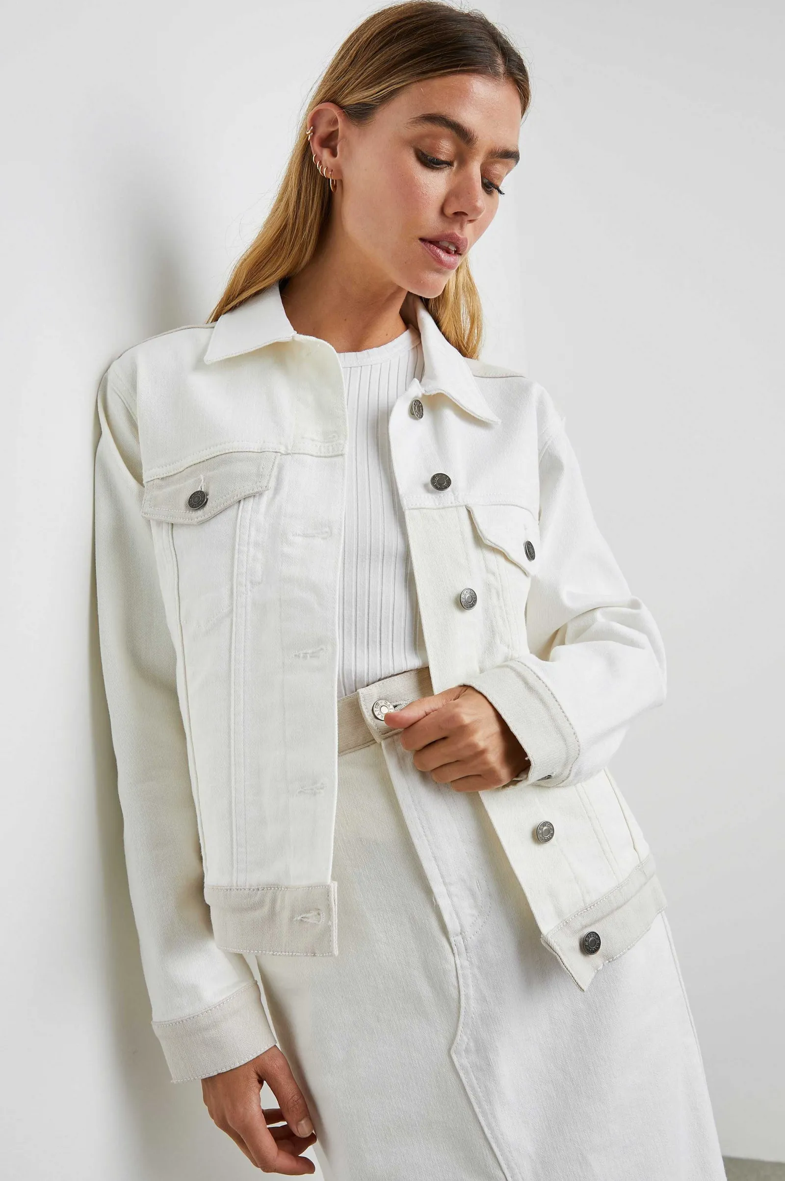 Vrouwen Rails Mulholland Jas - Ecru Patchwork