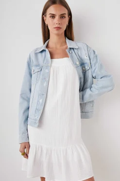 Vrouwen Rails Mulholland Jas - Vervaagd Blauw Distress