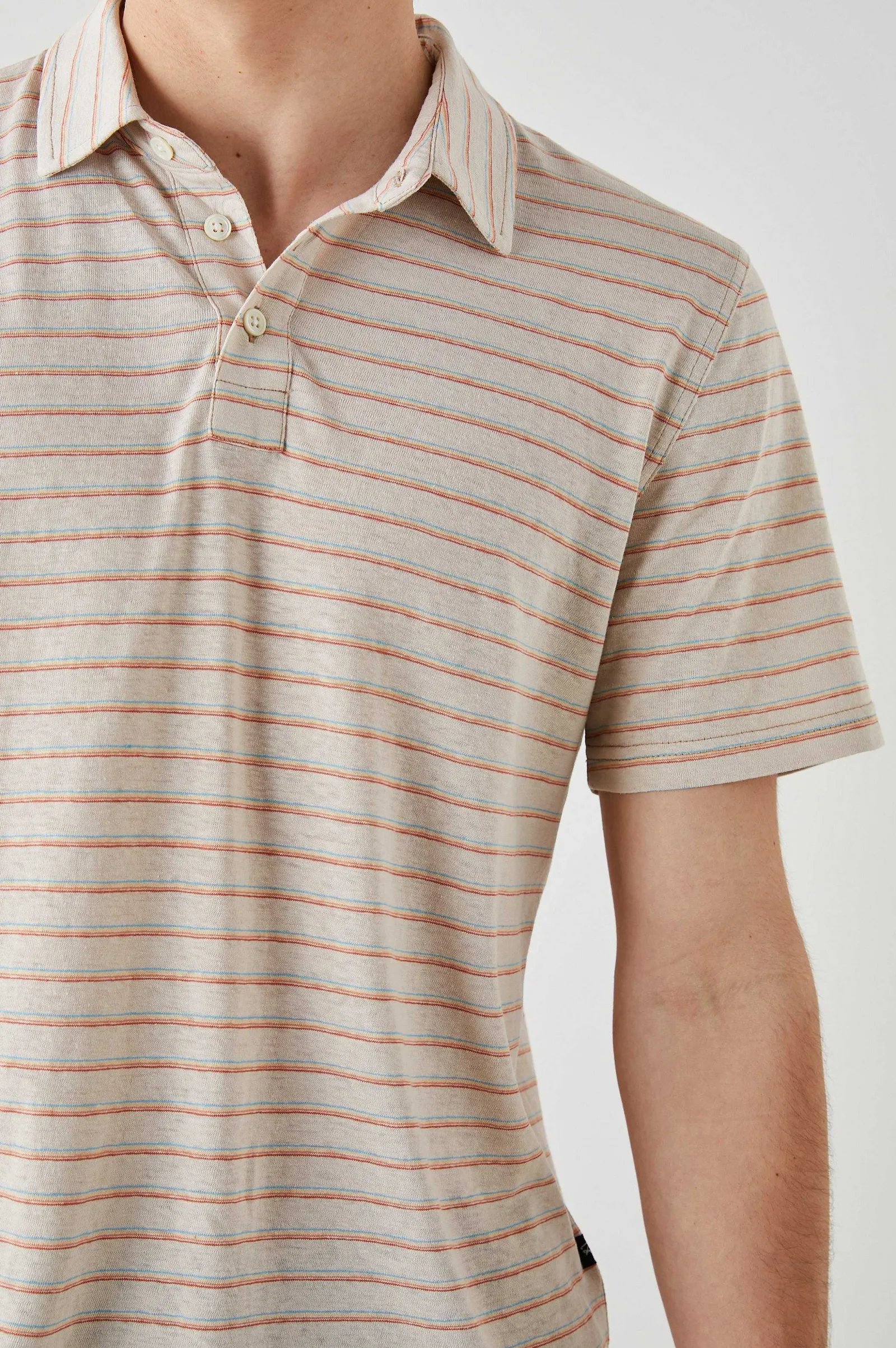 Heren Rails Napoli Poloshirt - Toulouse Zonsondergangstreep