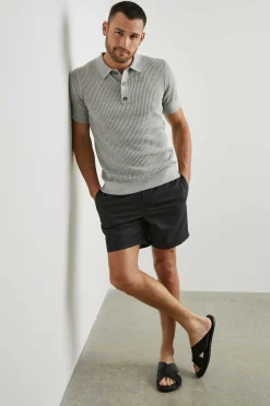 Heren Rails Nathan Poloshirt - Grijs Melange