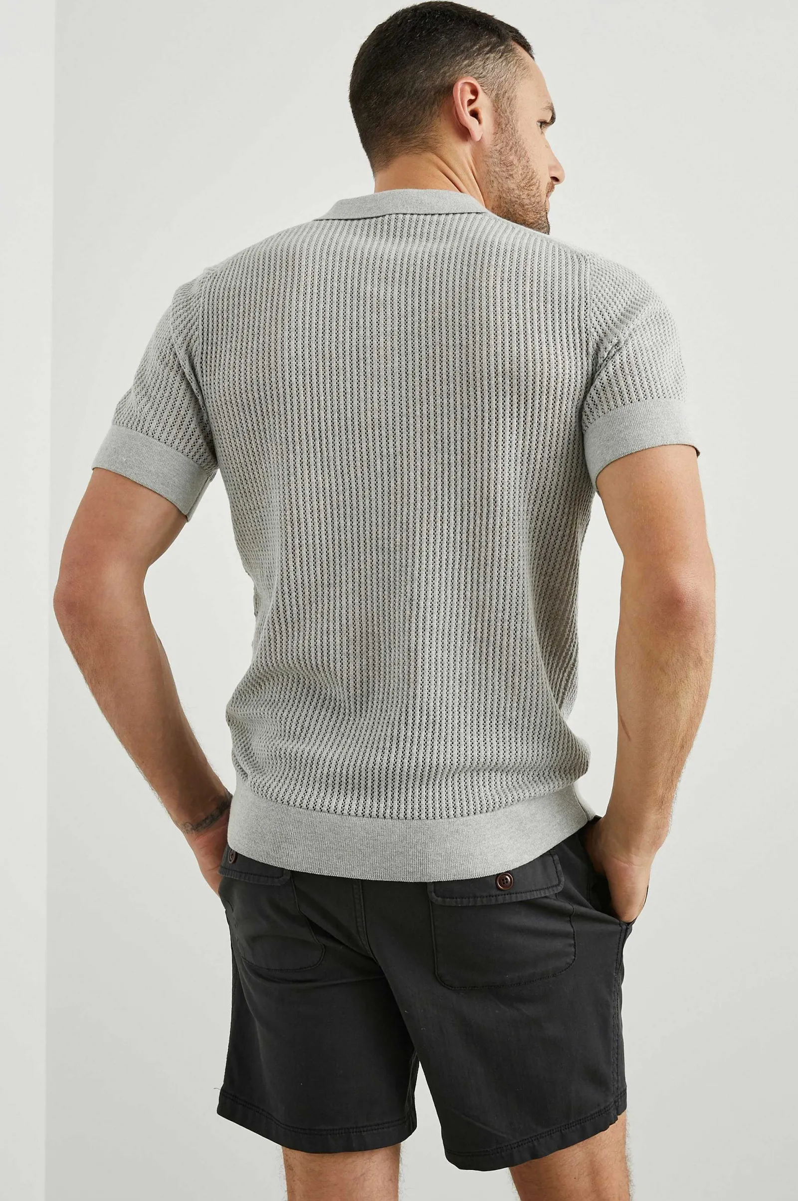 Heren Rails Nathan Poloshirt - Grijs Melange