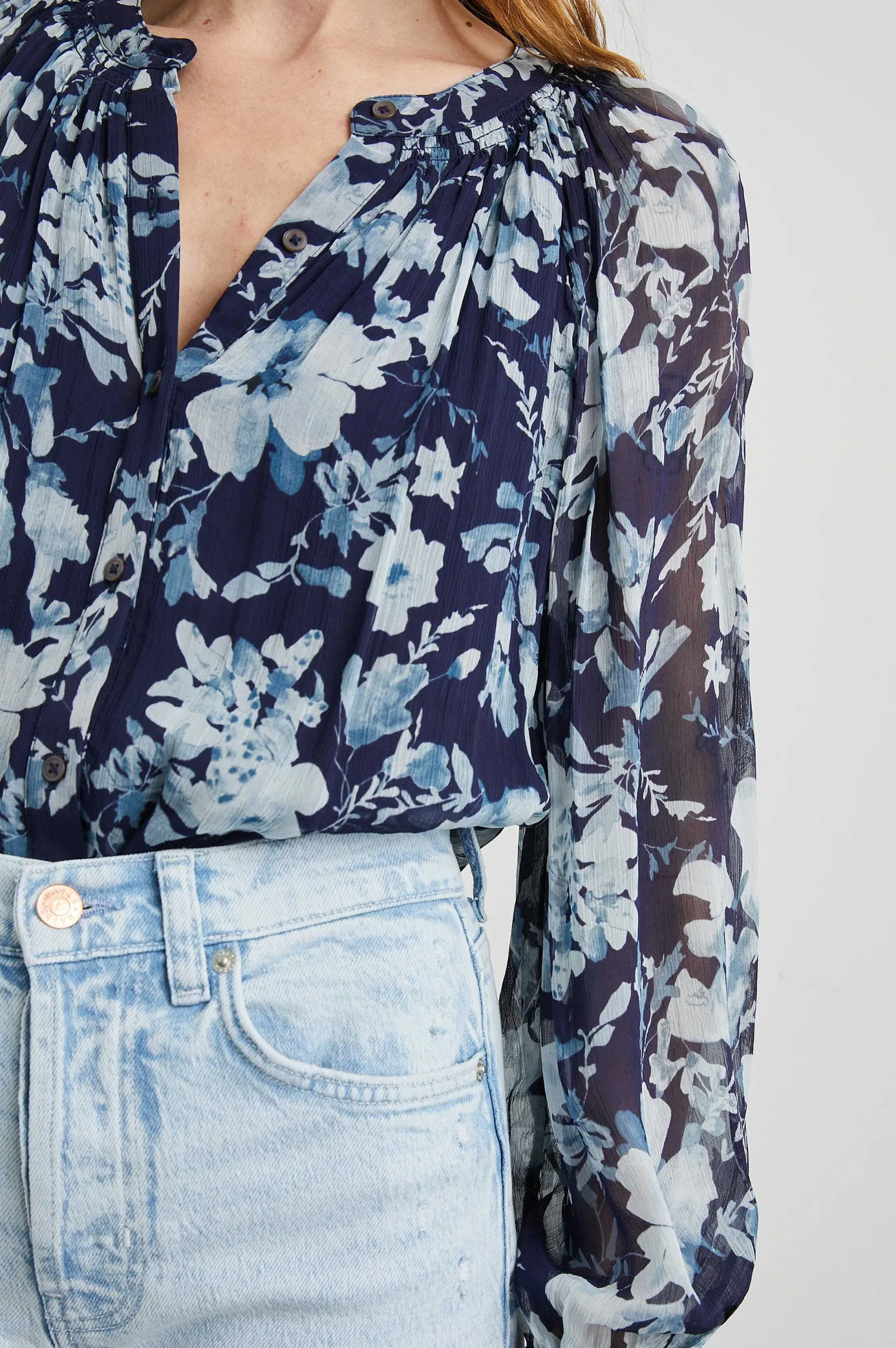 Vrouwen Rails Nessie Top - Indigo Bloesems