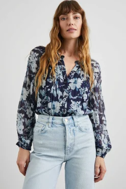 Vrouwen Rails Nessie Top - Indigo Bloesems