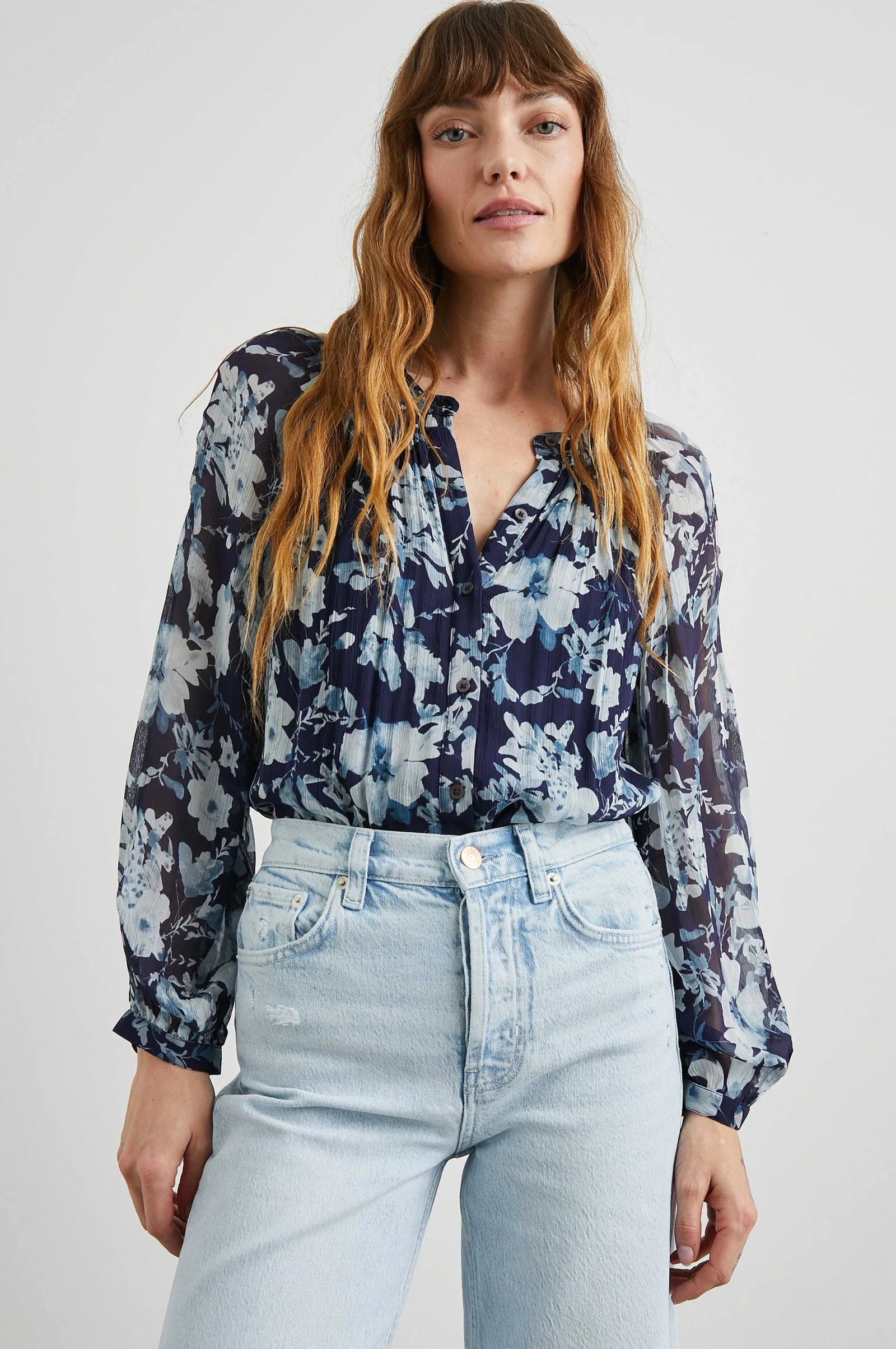 Vrouwen Rails Nessie Top - Indigo Bloesems
