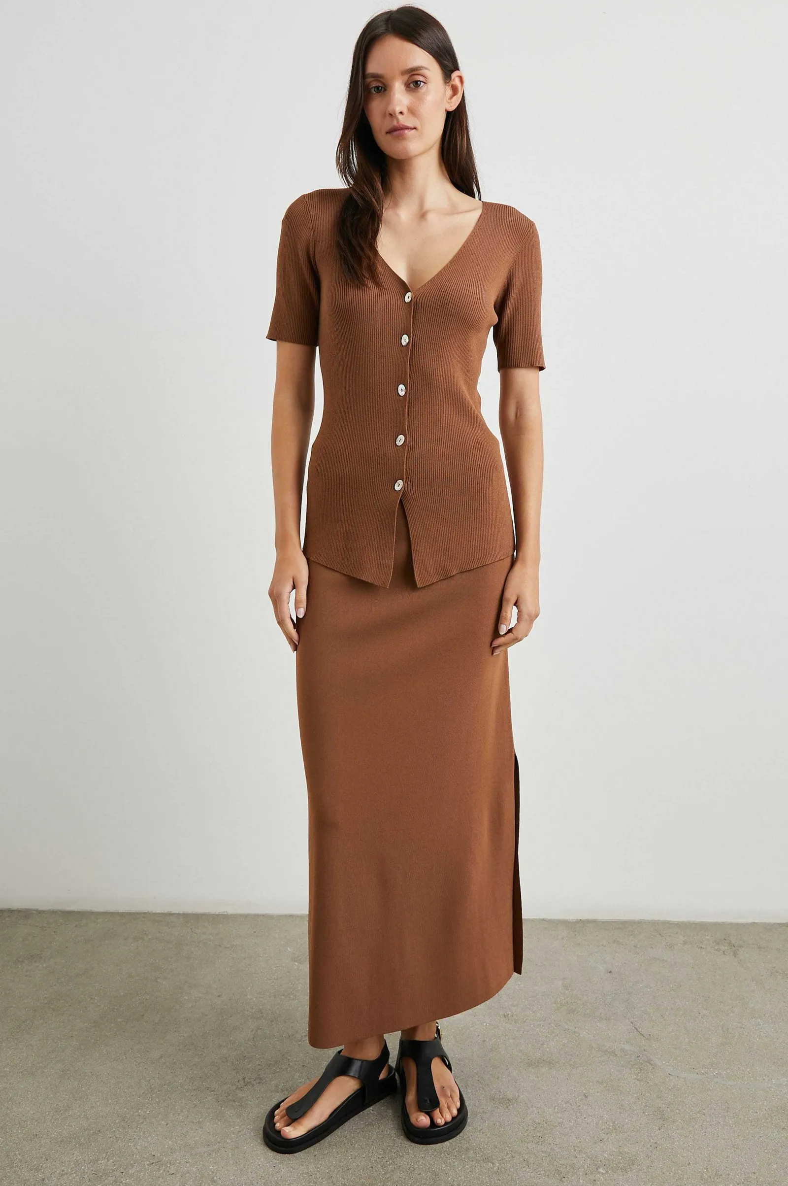 Vrouwen Rails Nora Rok - Cacao