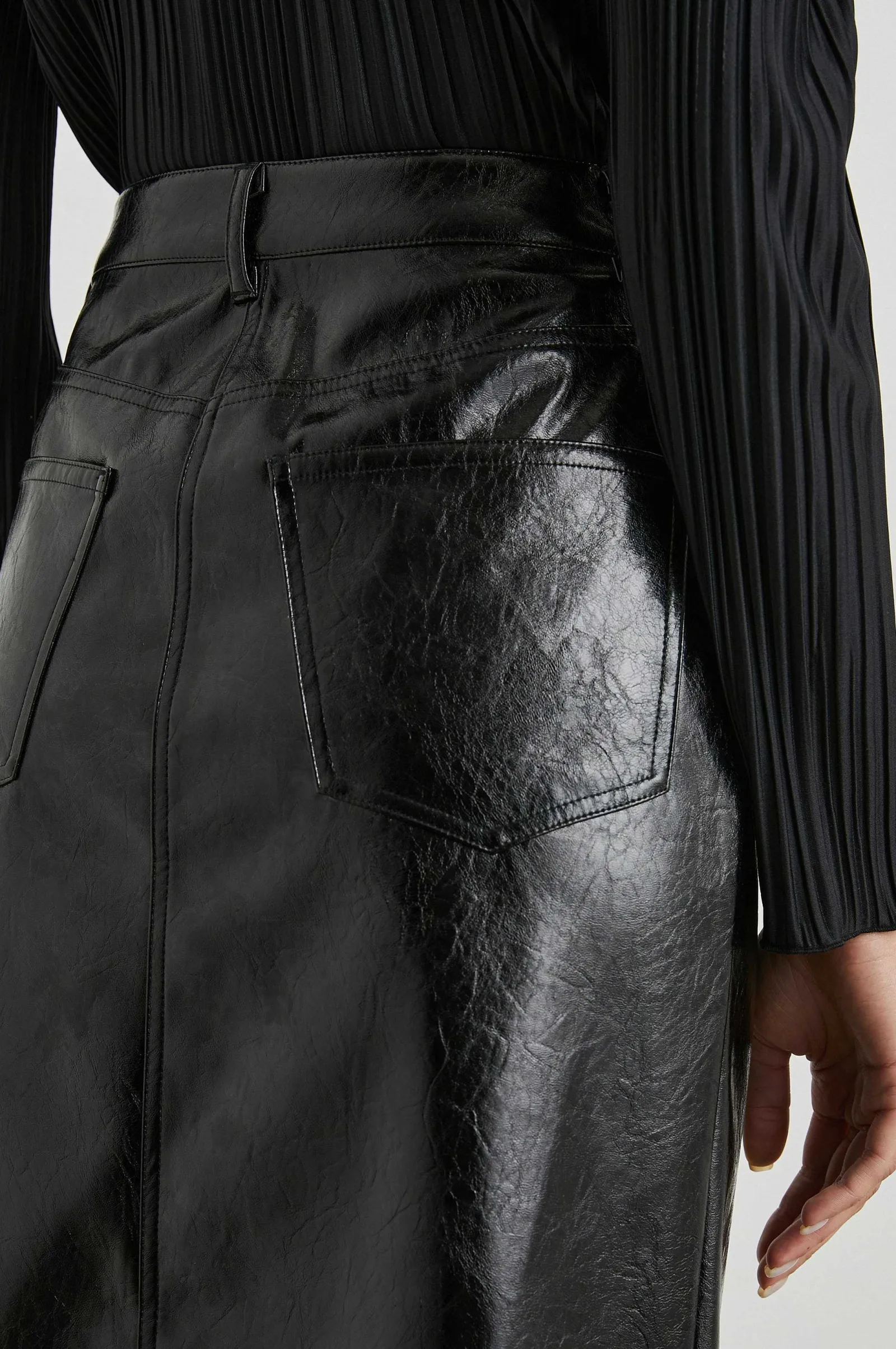 Vrouwen Rails Norma Rok - Zwart Patent