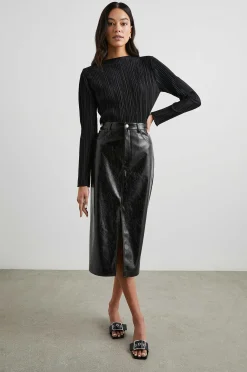 Vrouwen Rails Norma Rok - Zwart Patent