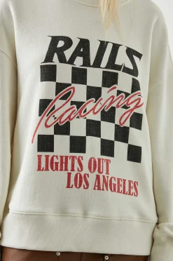 Vrouwen Rails Ontspannen Crew Sweatshirt - Ivoor Racing