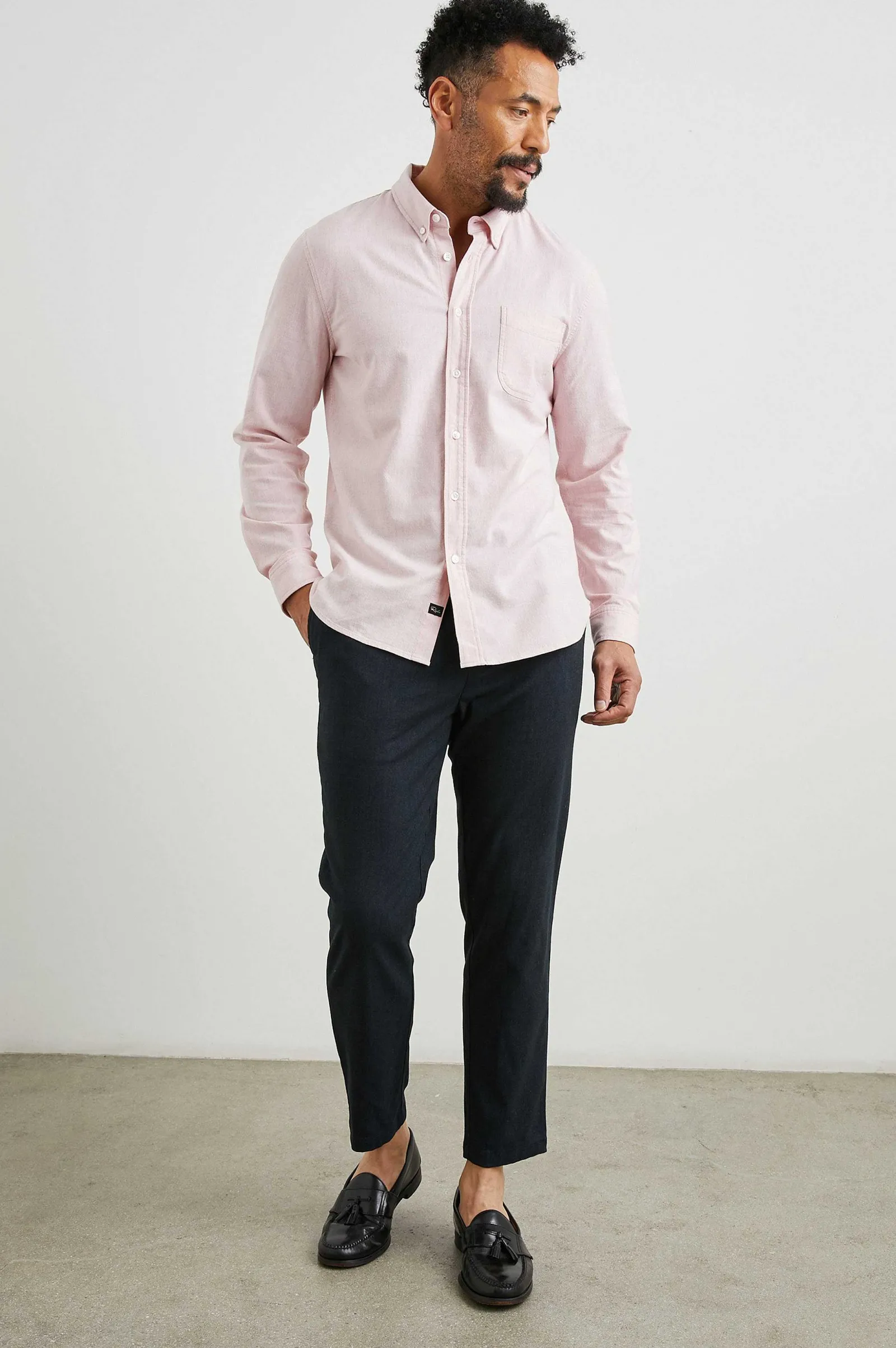Heren Rails Perry Overhemd - Perfect Roze Oxford