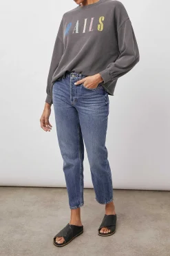 Vrouwen Rails Handtekening Sweatshirt - Vintage Zwart