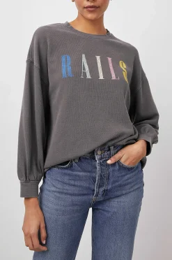 Vrouwen Rails Handtekening Sweatshirt - Vintage Zwart