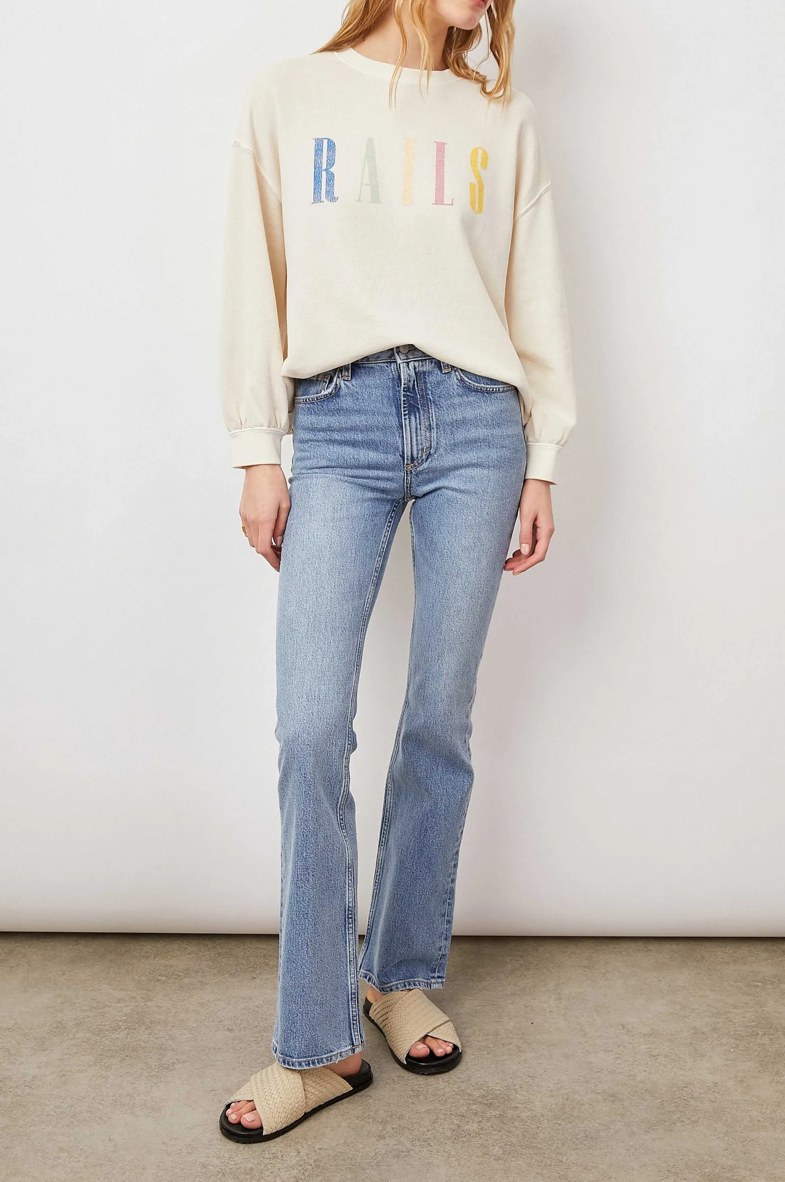 Vrouwen Rails Handtekening Sweatshirt - Ivoor